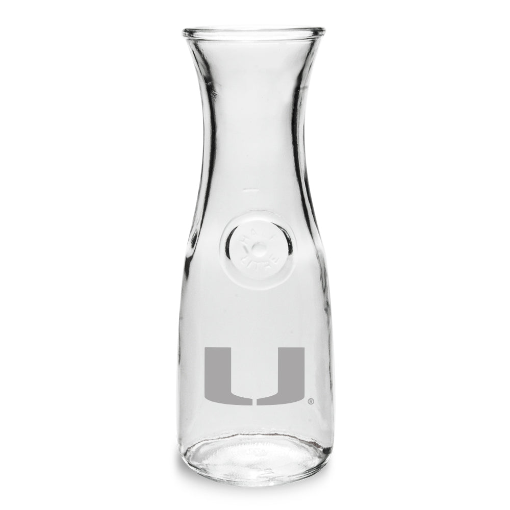 Miami Hurricanes Primary Team Logo Half Liter Carafe