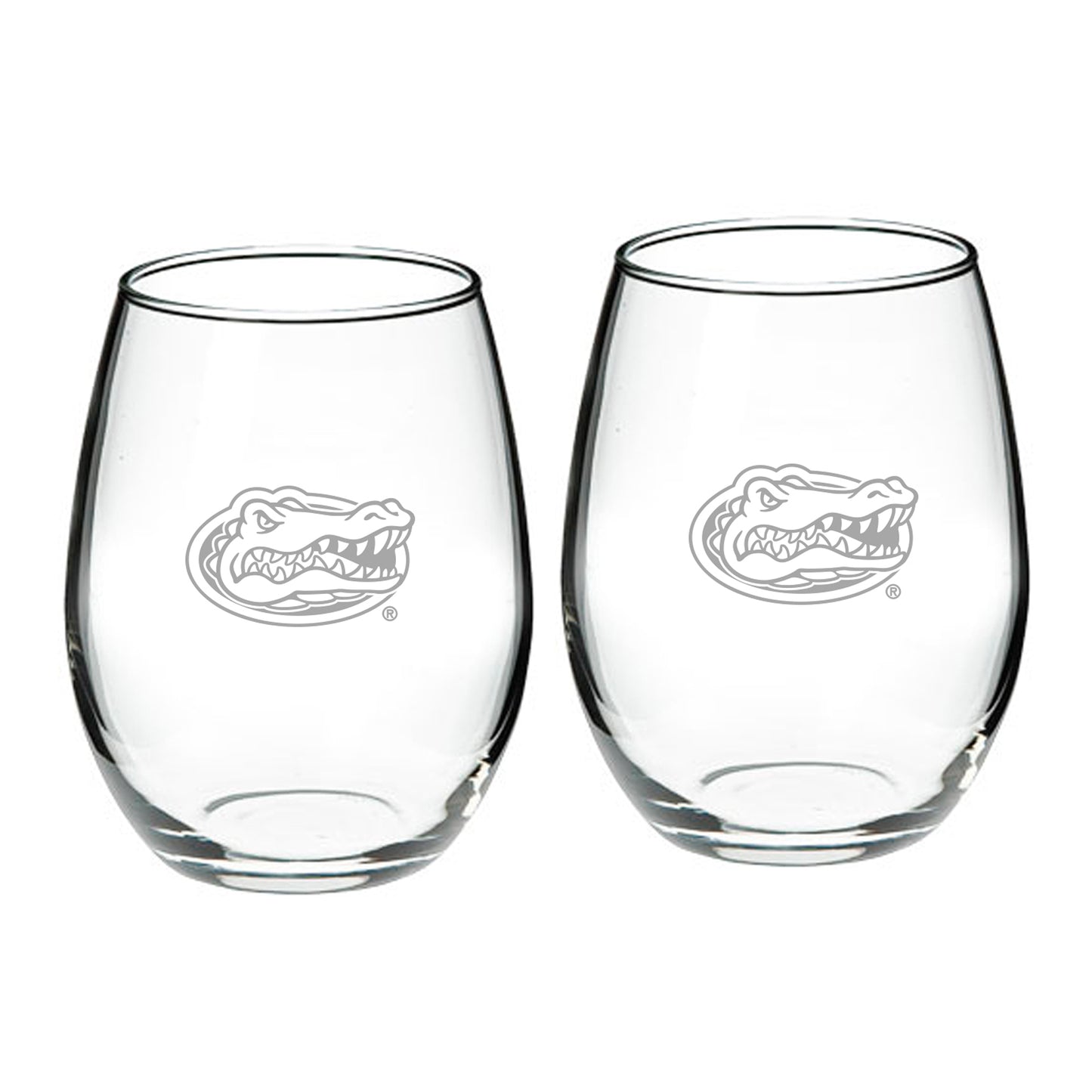 Florida Gators 21oz. 2-Piece Stemless Wine Glass Set