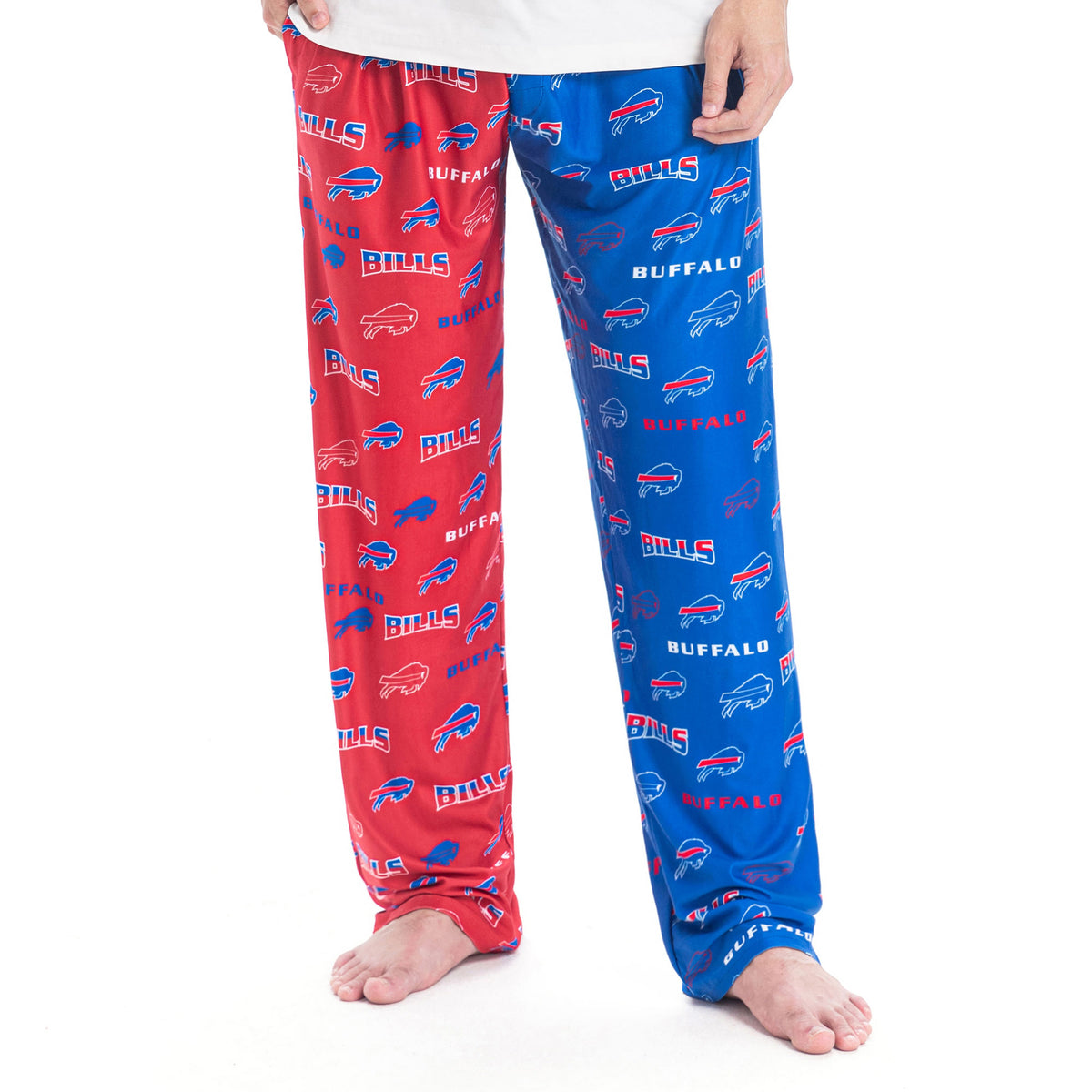 Men's Concepts Sport Royal/Red Buffalo Bills Breakthrough AOP Knit Split Pants