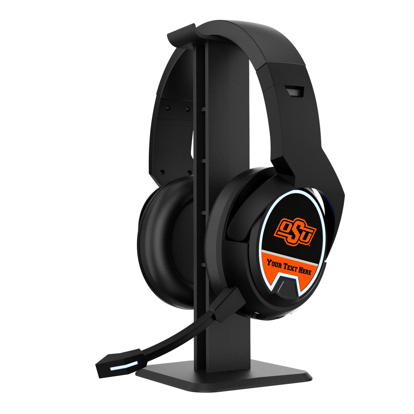 Oklahoma State Cowboys Personalized Bluetooth Gaming Headphones & Stand