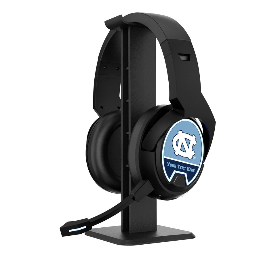 North Carolina Tar Heels Personalized Bluetooth Gaming Headphones & Stand