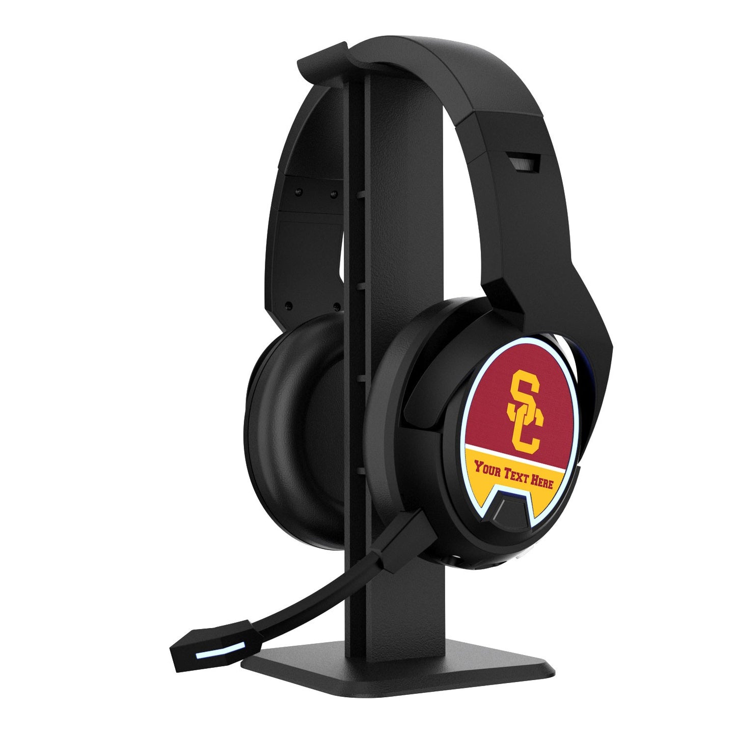 USC Trojans Personalized Bluetooth Gaming Headphones & Stand