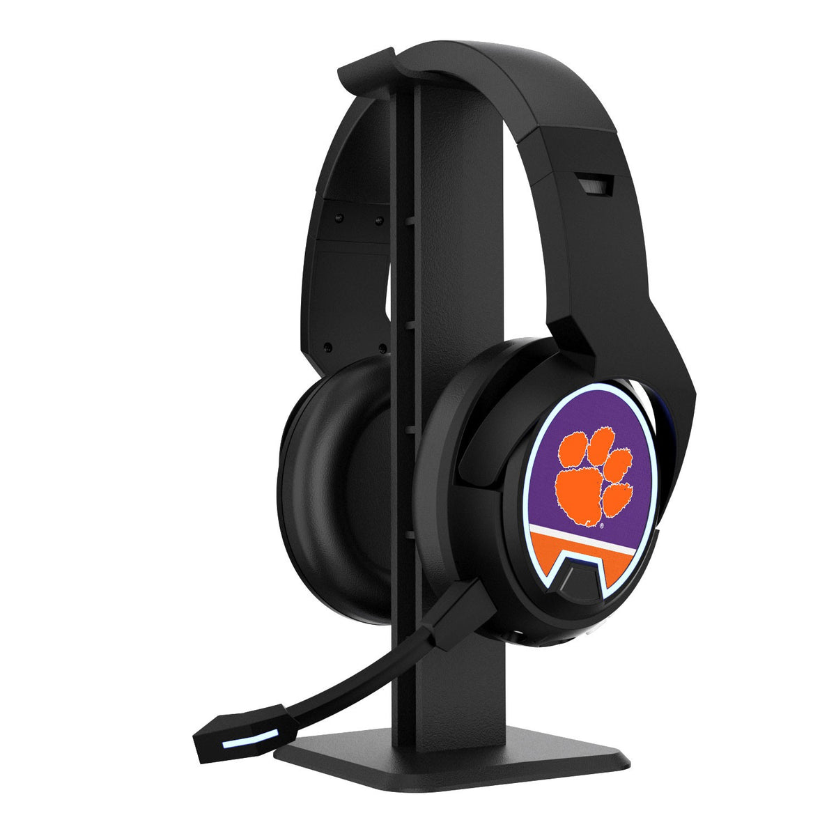 Clemson Tigers Logo Wireless Bluetooth Gaming Headphones & Stand