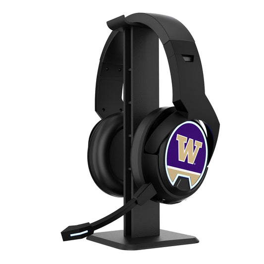Washington Huskies Logo Wireless Bluetooth Gaming Headphones & Stand