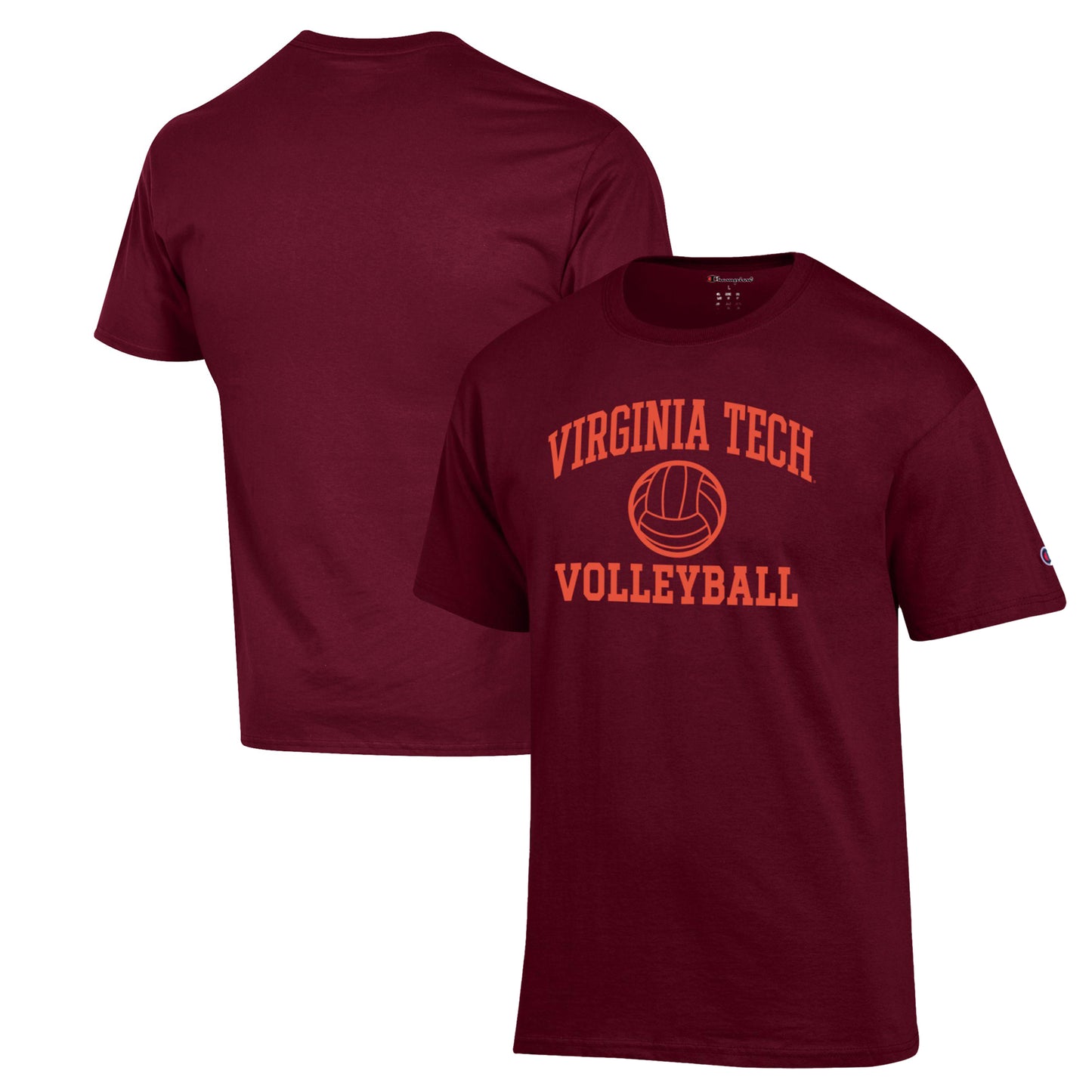 Men's Champion Maroon Virginia Tech Hokies Volleyball Icon Powerblend T-Shirt