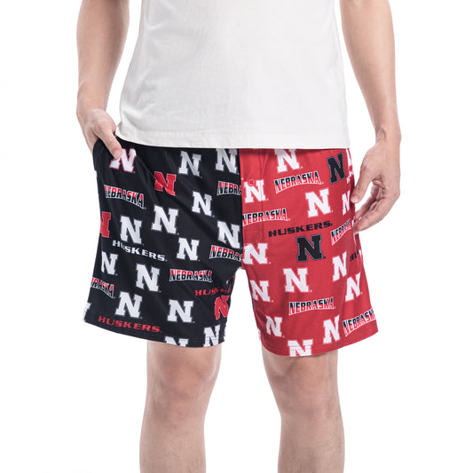 Men's Concepts Sport Scarlet/Black Nebraska Huskers Breakthrough Knit Split Shorts