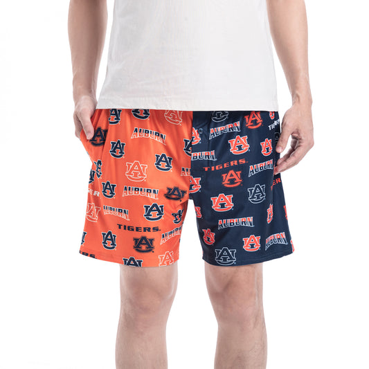 Men's Concepts Sport Navy/Orange Auburn Tigers Breakthrough Knit Split Shorts