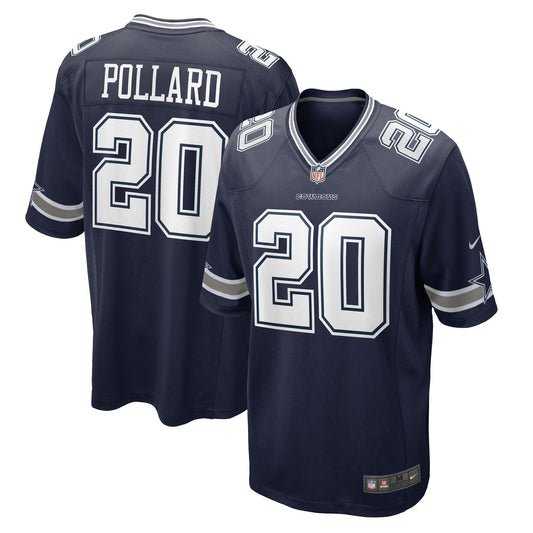 Men's Nike Tony Pollard Navy Dallas Cowboys Game Player Jersey