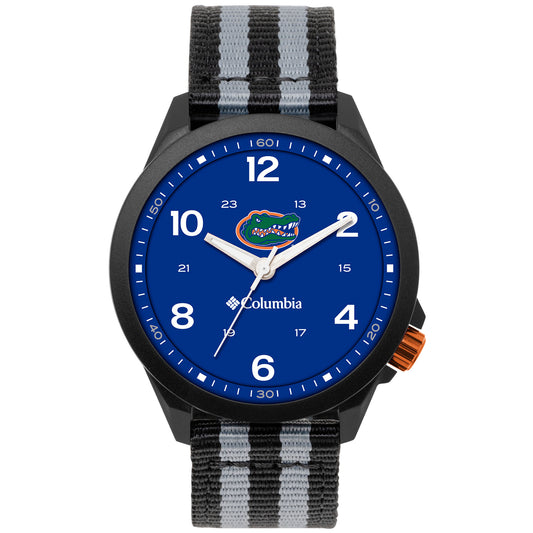 Columbia Black Florida Gators Crestview 3-Hand Date Nylon Strap Watch