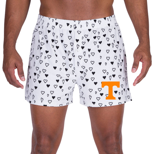 Men's Concepts Sport White Tennessee Volunteers Epiphany Allover Print Knit Boxer Shorts