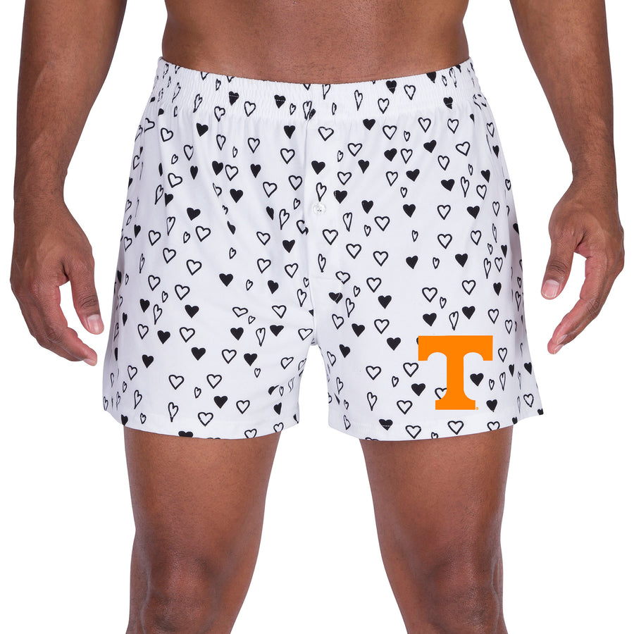 Men's Concepts Sport White Tennessee Volunteers Epiphany Allover Print Knit Boxer Shorts