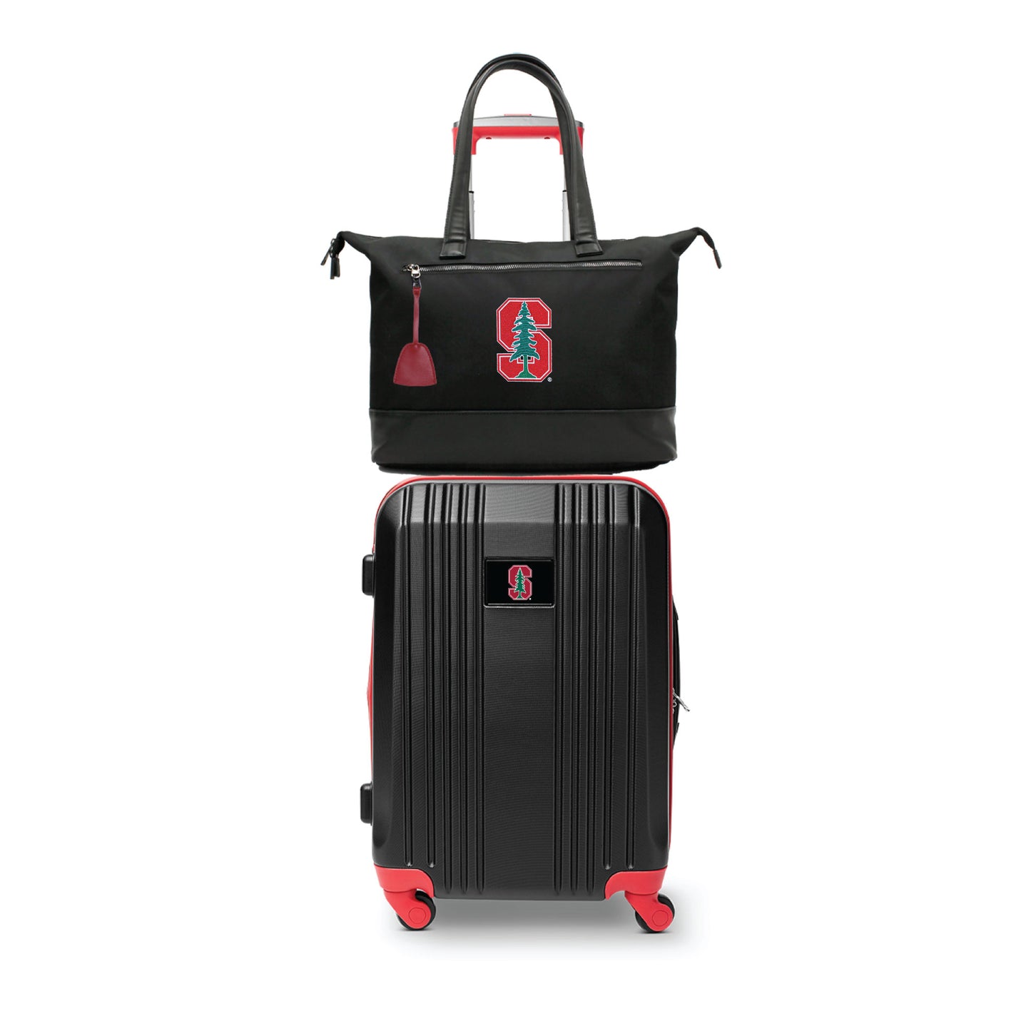 MOJO Stanford Cardinal Premium Laptop Tote Bag and Luggage Set