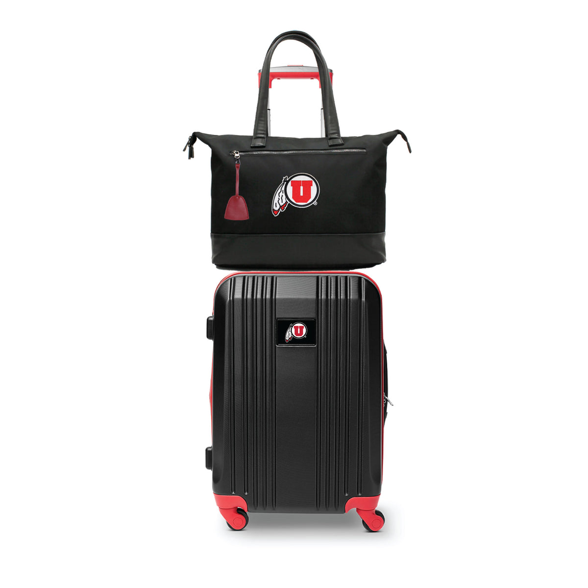 MOJO Utah Utes Premium Laptop Tote Bag and Luggage Set