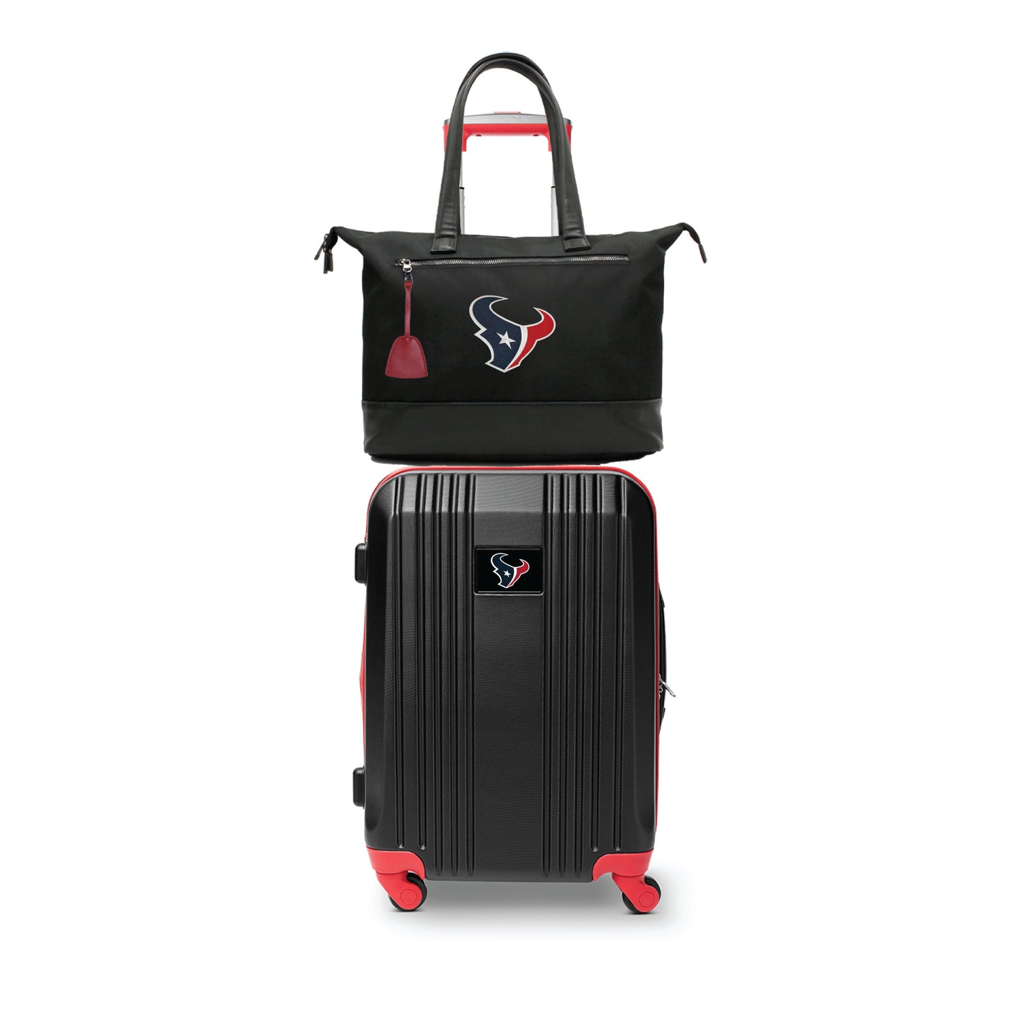 MOJO Houston Texans Premium Laptop Tote Bag and Luggage Set