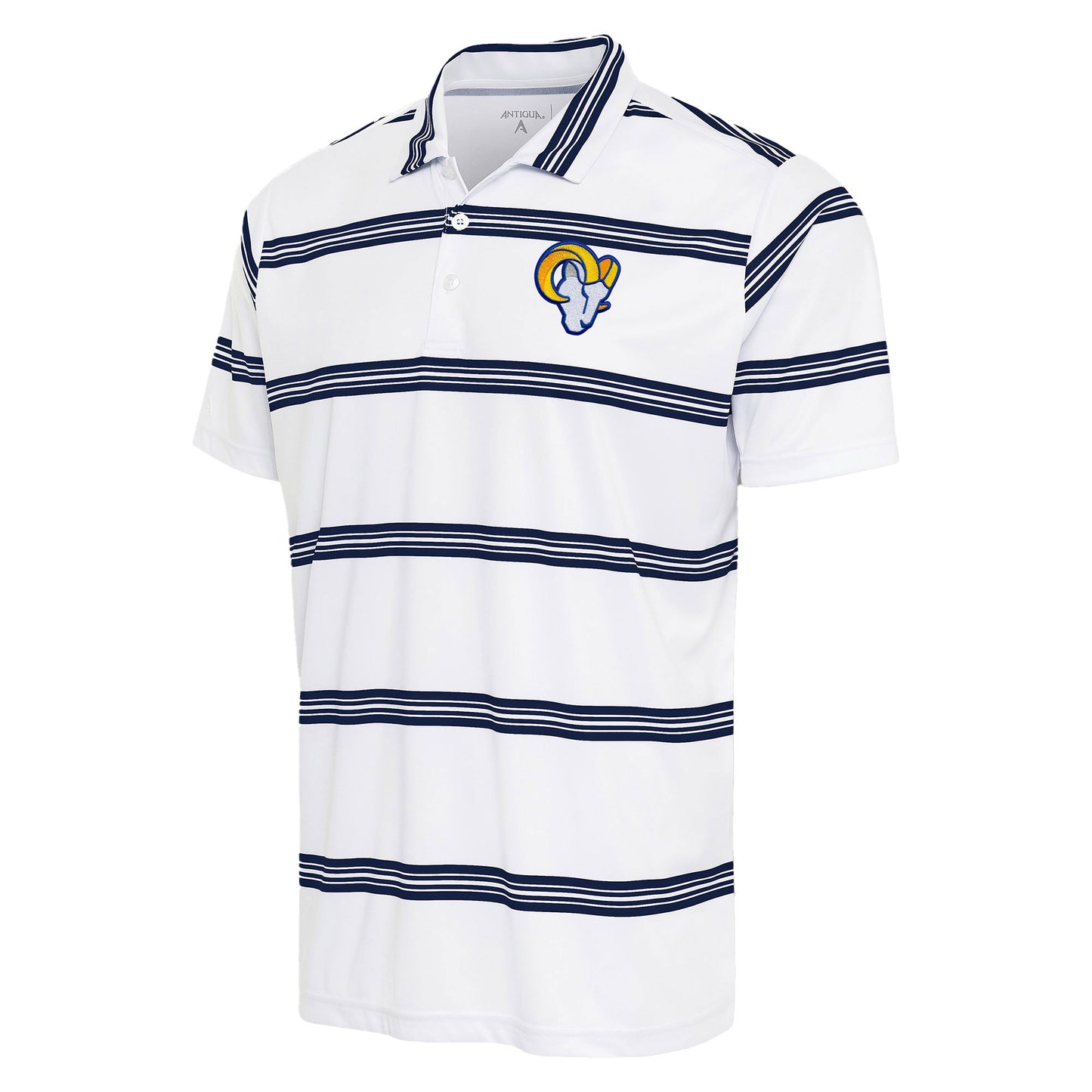 Men's Antigua White/Navy Los Angeles Rams Groove Polo