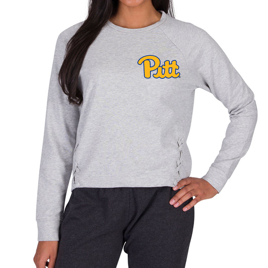 Women's Concepts Sport Gray Pitt Panthers Greenway Long Sleeve T-Shirt