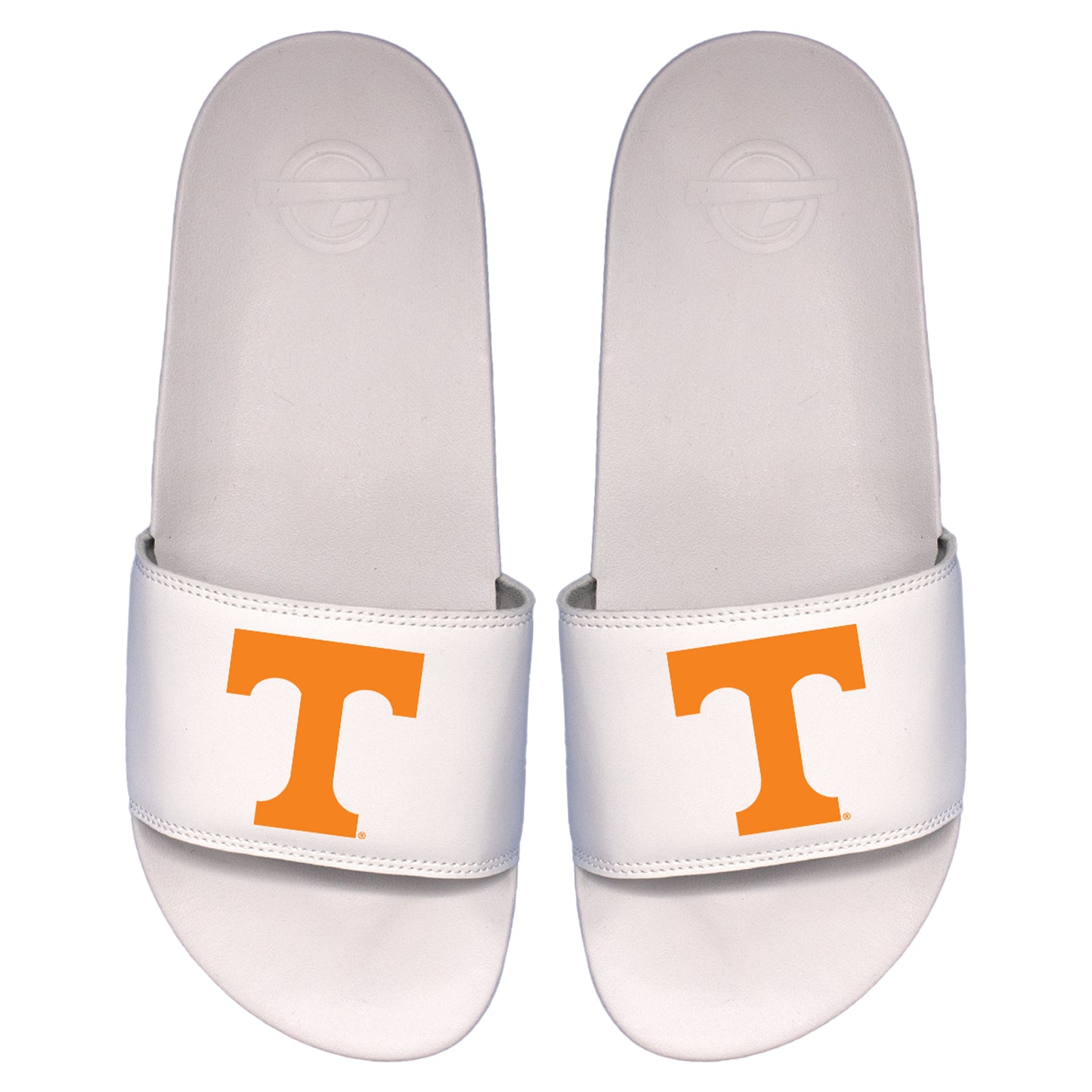 Men's ISlide White Tennessee Volunteers Primary Logo Motto Slide Sandals