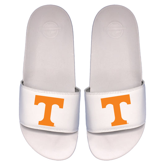 Men's ISlide White Tennessee Volunteers Primary Logo Motto Slide Sandals