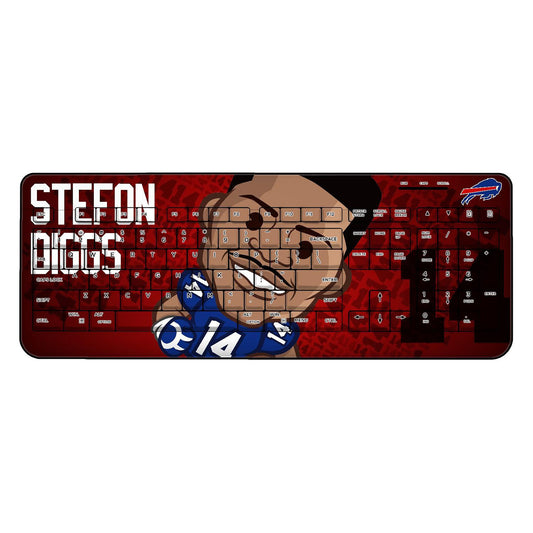 Stefon Diggs Buffalo Bills Emoji Design Wireless Keyboard