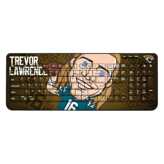 Trevor Lawrence Jacksonville Jaguars Emoji Design Wireless Keyboard