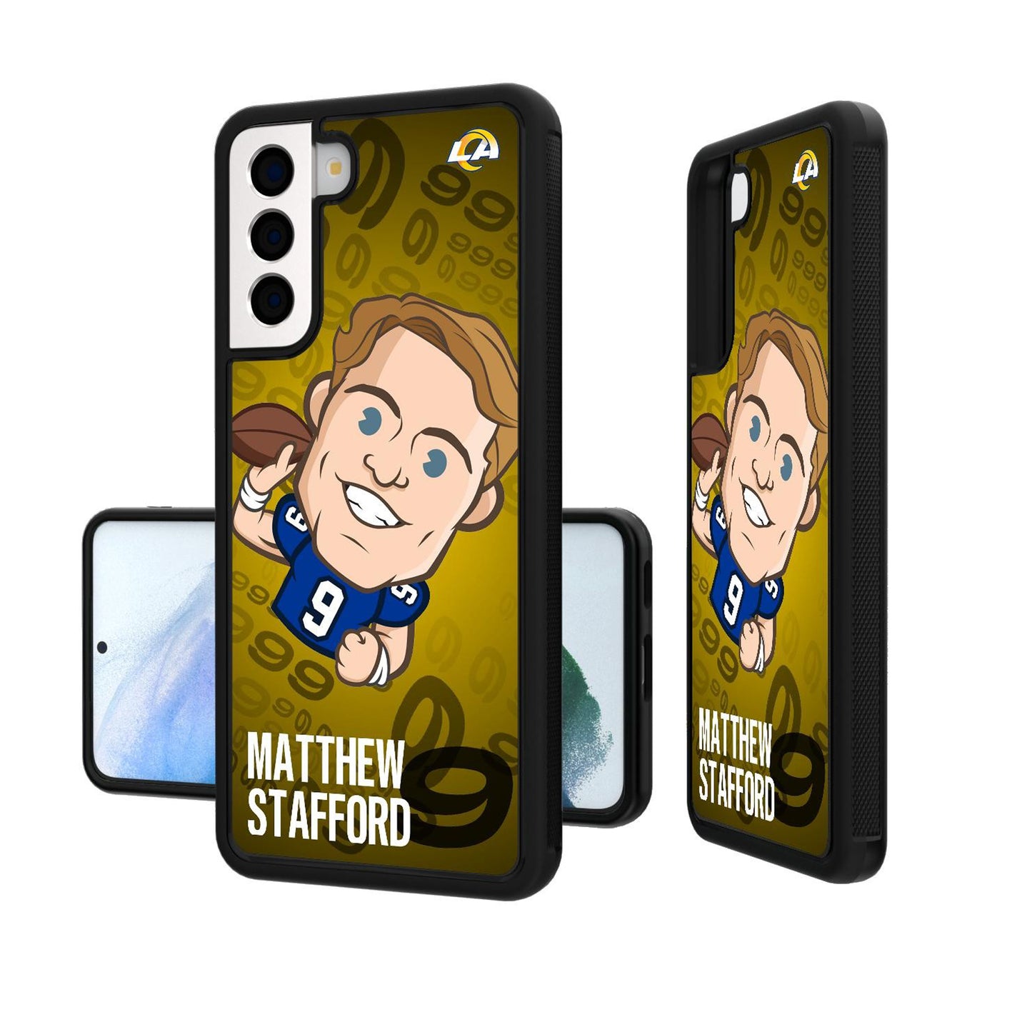 Matthew Stafford Los Angeles Rams Player Emoji Bump Galaxy Case