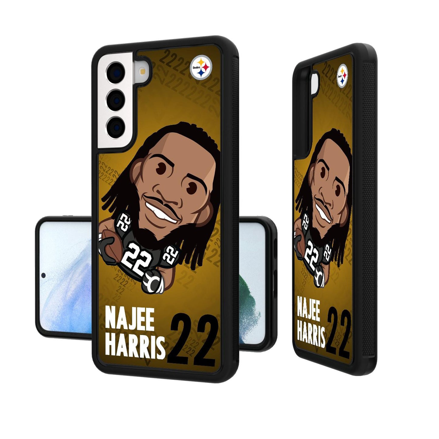 Najee Harris Pittsburgh Steelers Player Emoji Bump Galaxy Case