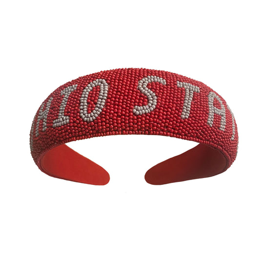 Ohio State Buckeyes Minerva Hand Beaded Headband