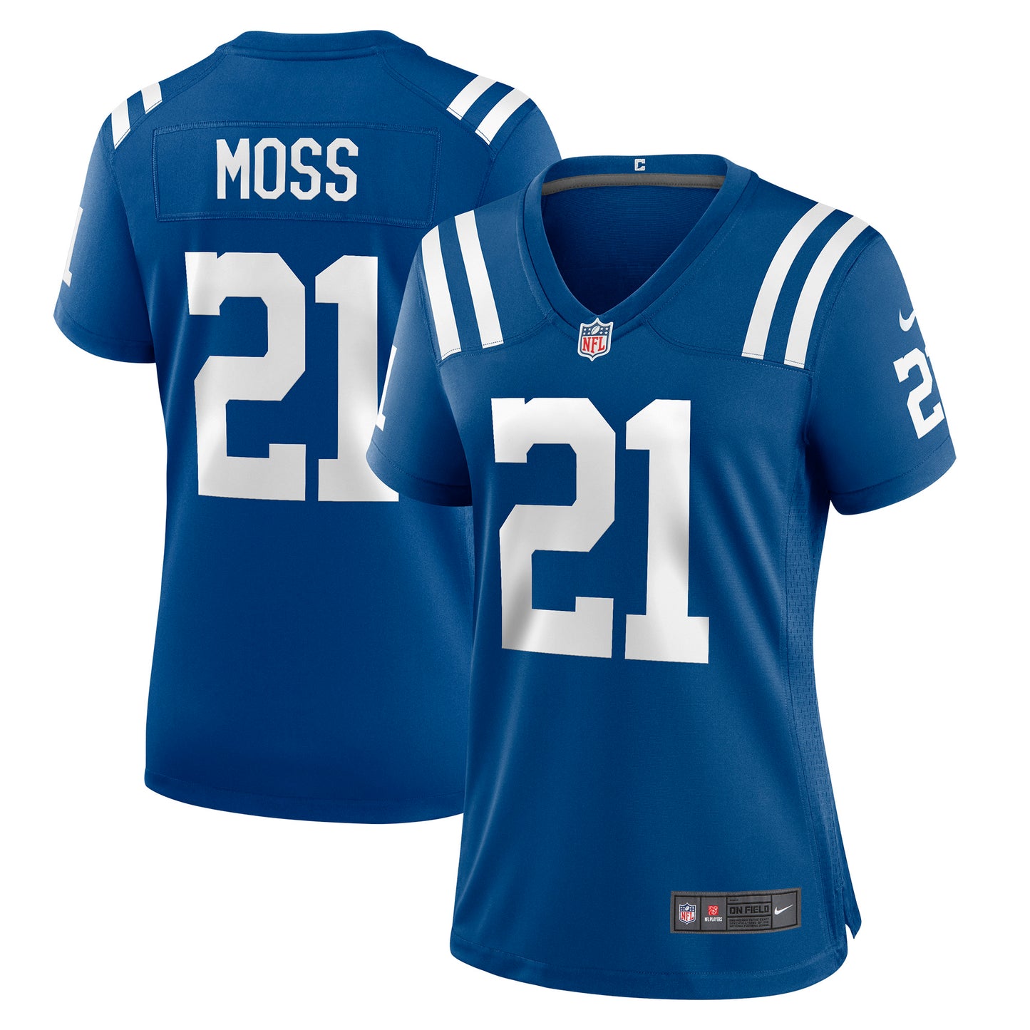 Women's Nike Zack Moss Royal Indianapolis Colts Game Player Jersey