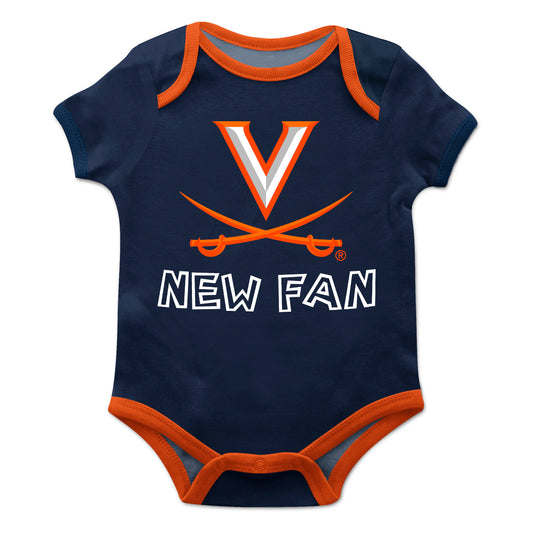 Infant Navy Virginia Cavaliers Bodysuit