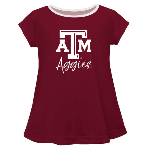 Girls Toddler Maroon Texas A&M Aggies A-Line Top