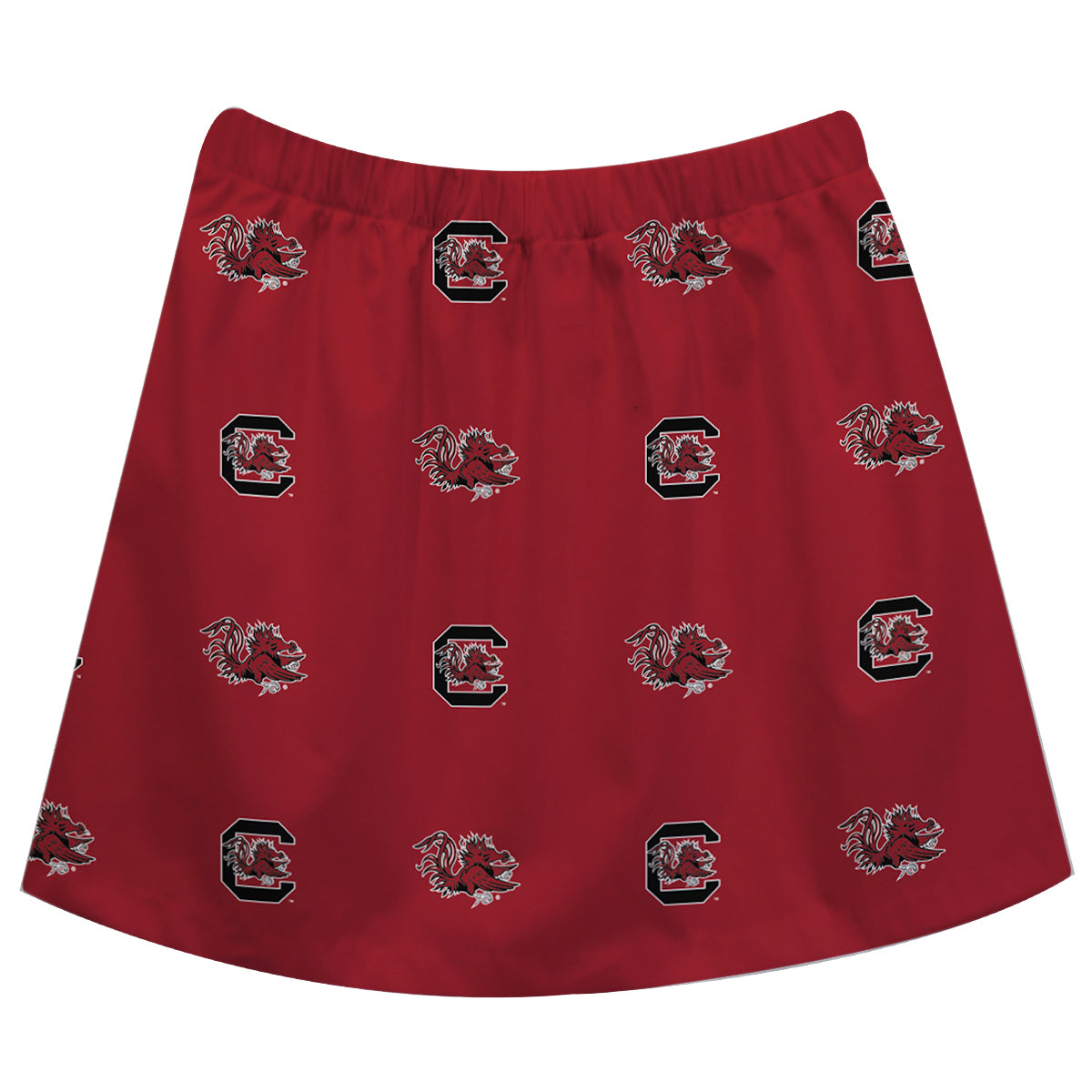 Girls Toddler Garnet South Carolina Gamecocks All Over Print Skirt