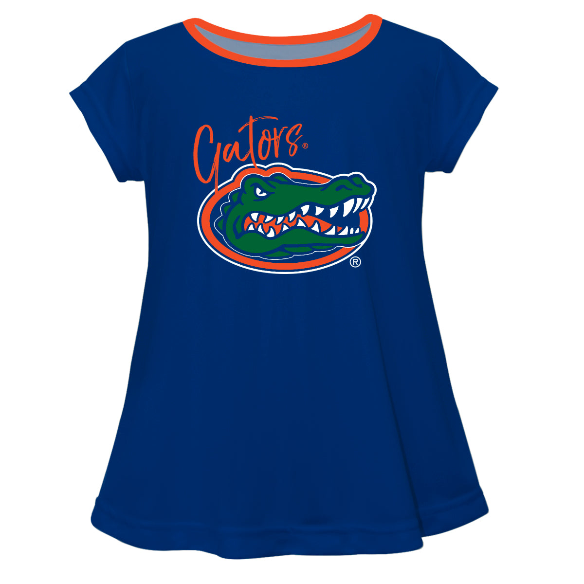 Girls Youth Blue Florida Gators A-Line T-Shirt