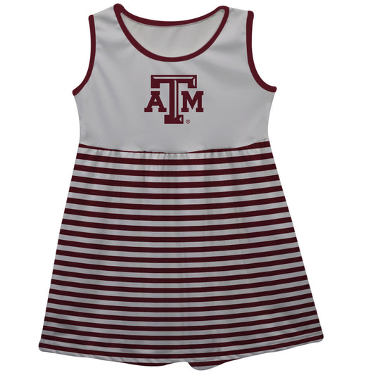 Girls Youth White Texas A&M Aggies Tank Dress