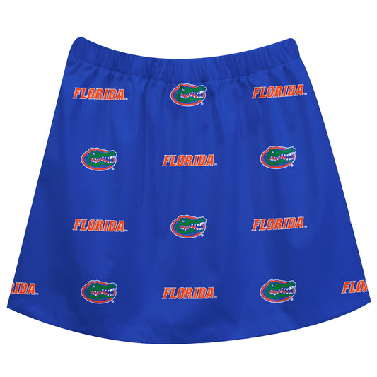 Girls Infant Royal Florida Gators All Over Print Skirt