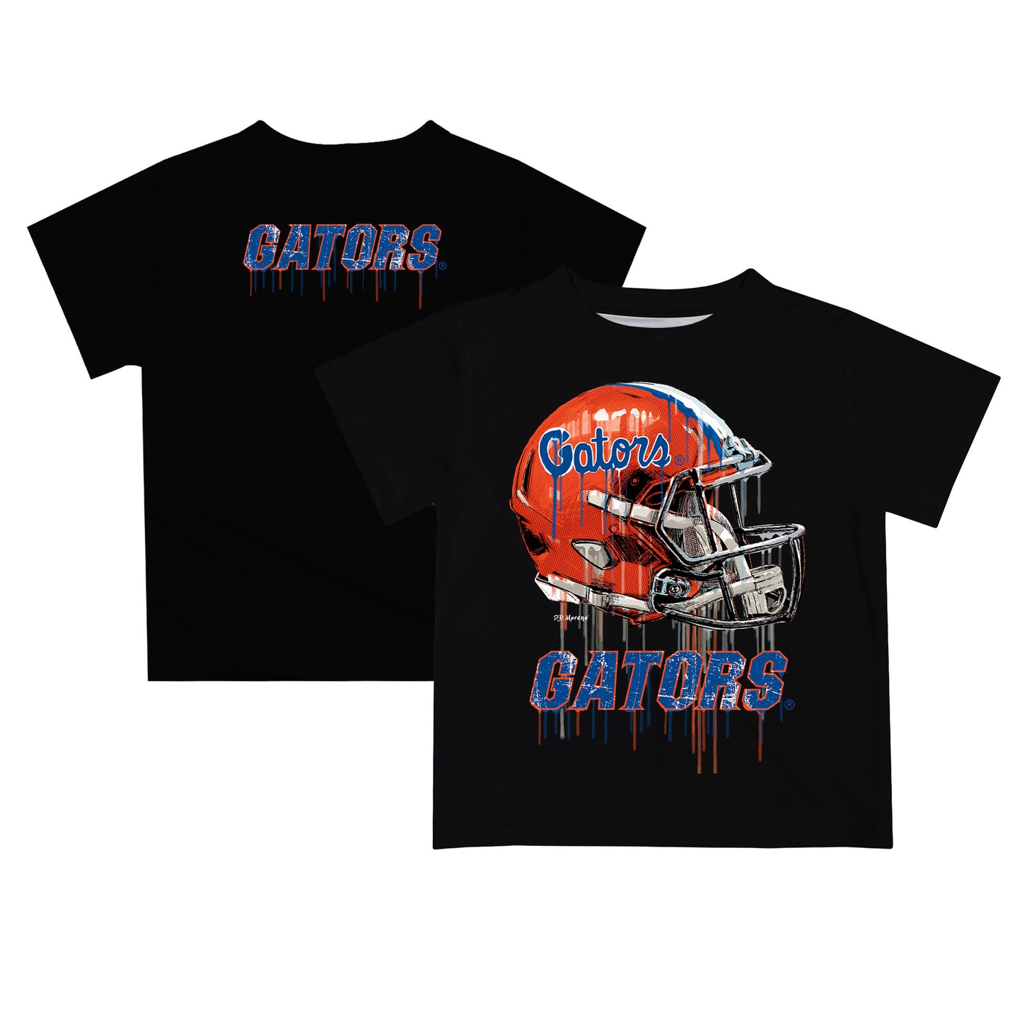 Infant Florida Gators Black Dripping Helmet T-Shirt