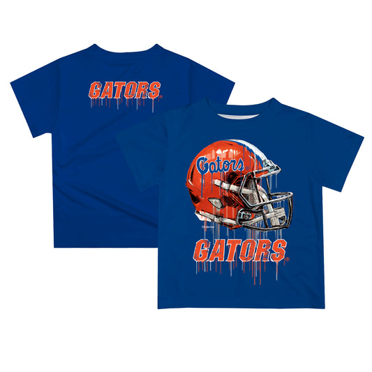 Infant Florida Gators Royal Dripping Helmet T-Shirt