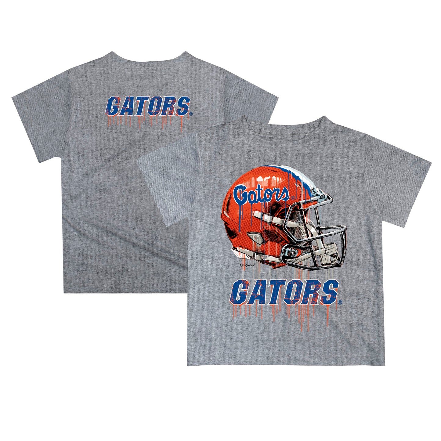 Infant Florida Gators Gray Dripping Helmet T-Shirt