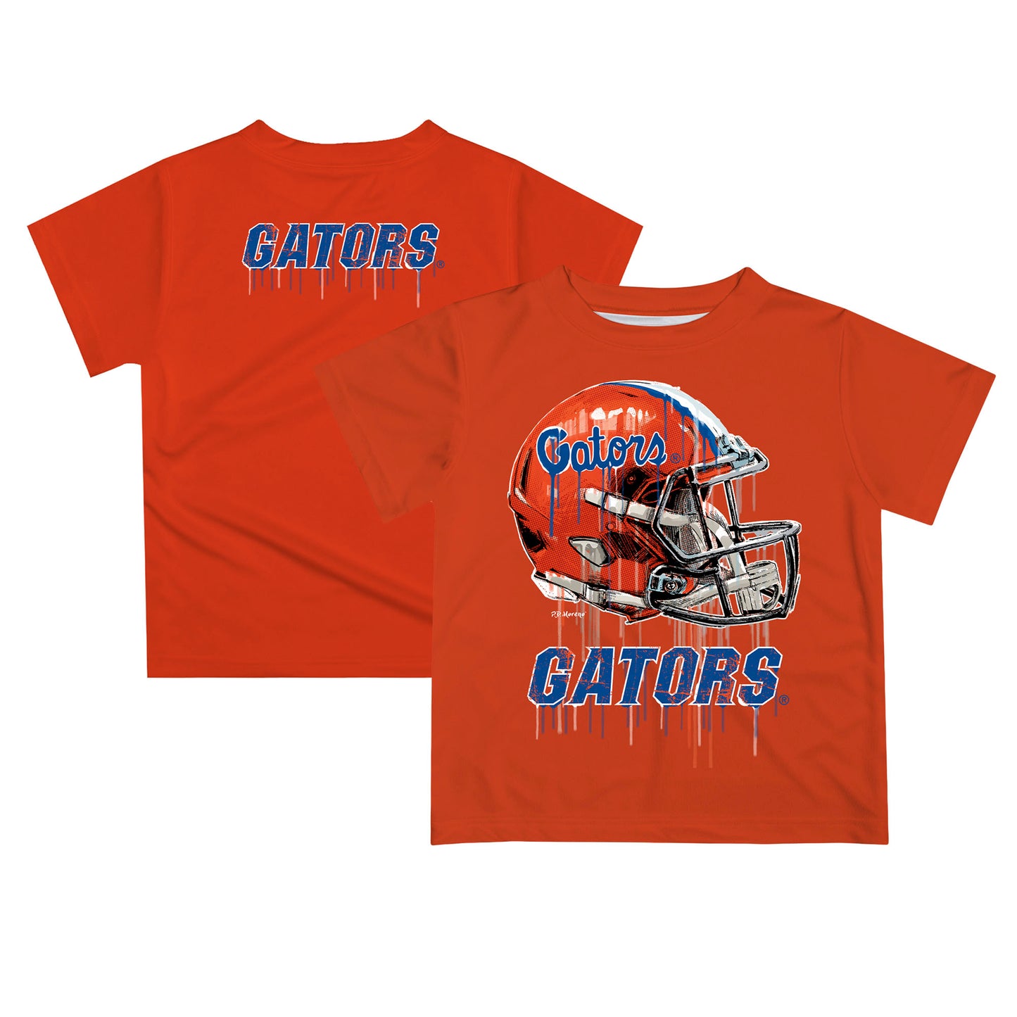 Infant Florida Gators Orange Dripping Helmet T-Shirt