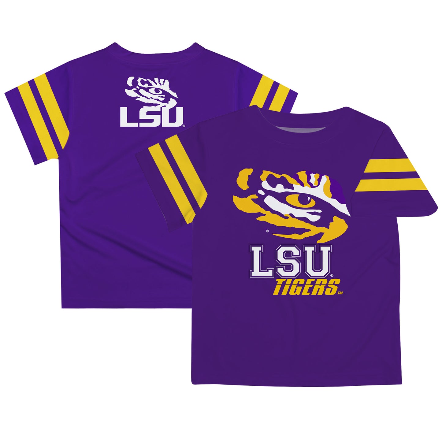 Infant Purple LSU Tigers Stripes On Sleeve T-Shirt