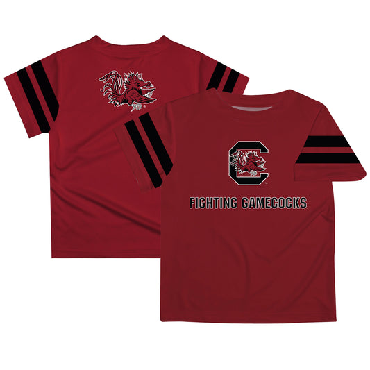 Infant South Carolina Gamecocks Garnet Stripes On Sleeve T-Shirt