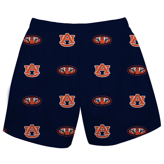 Toddler Navy Auburn Tigers Pull On Shorts