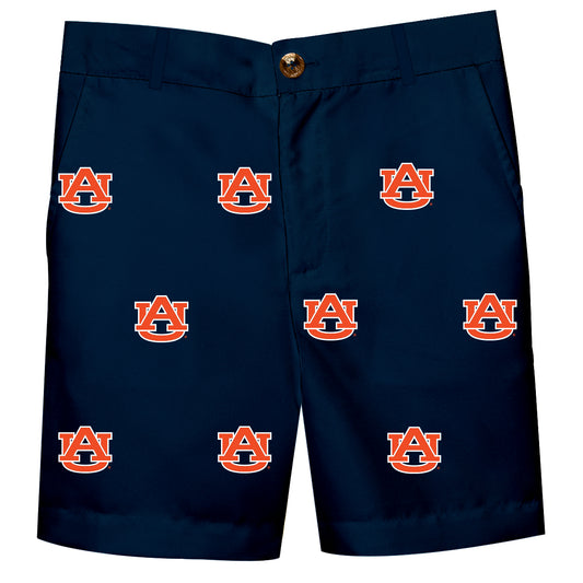 Toddler Navy Auburn Tigers Structured Shorts