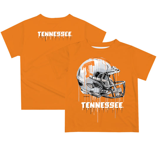 Toddler Tennessee Orange Tennessee Volunteers Dripping Helmet T-Shirt