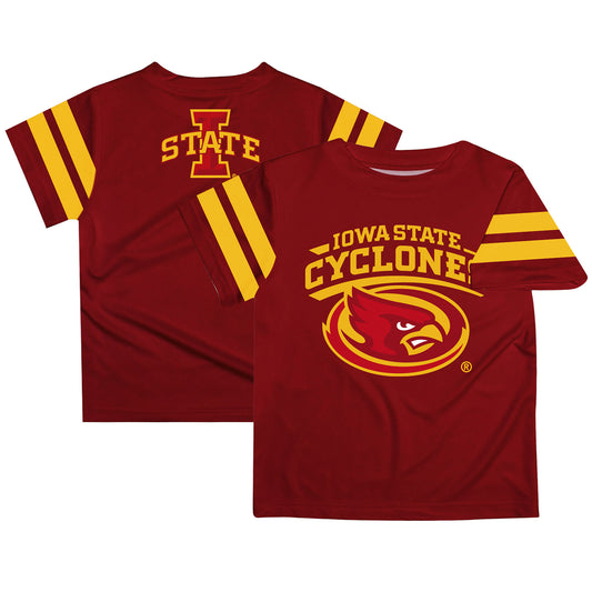 Toddler Cardinal Iowa State Cyclones Stripes T-Shirt