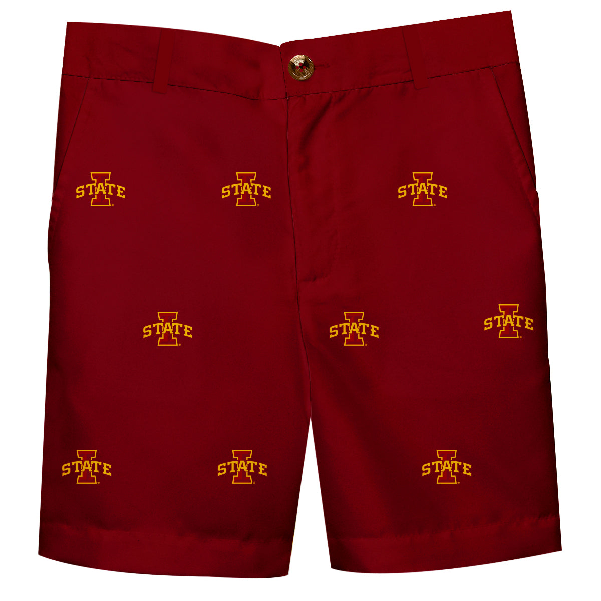 Youth Cardinal Iowa State Cyclones Team Logo Structured Shorts