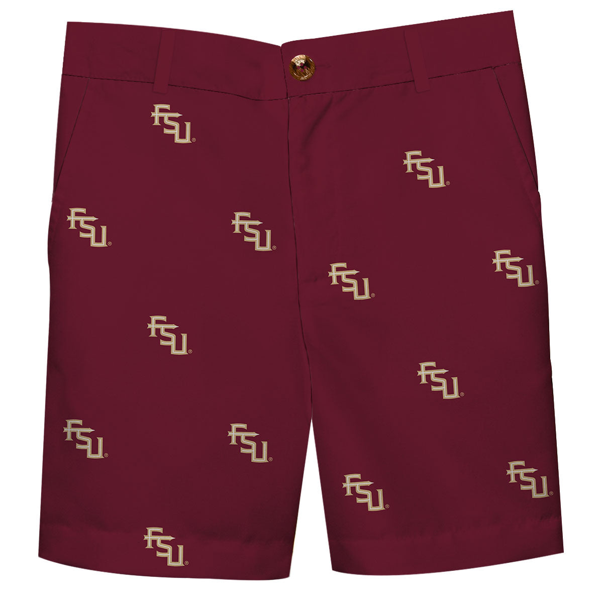 Youth Garnet Florida State Seminoles Structured Shorts