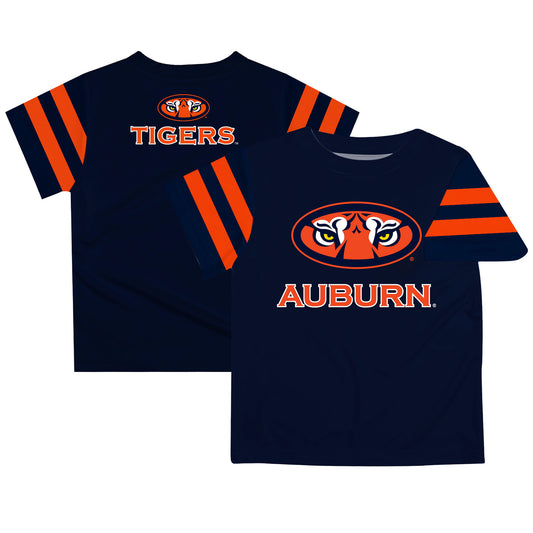 Youth Navy Auburn Tigers Stripes T-Shirt