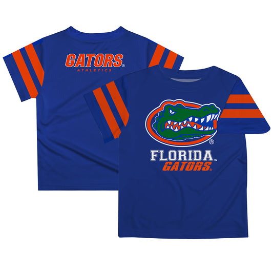 Youth Royal Florida Gators Stripes T-Shirt