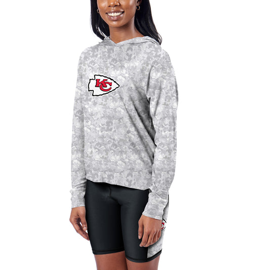 Women's Certo Gray Kansas City Chiefs Session Pullover Hoodie