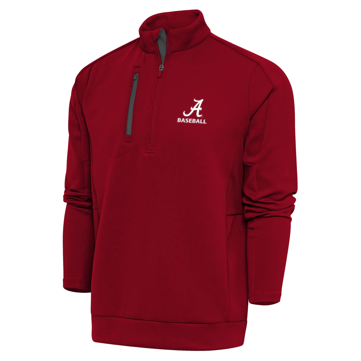 Men's Antigua Crimson Alabama Crimson Tide Baseball Generation Quarter-Zip Pullover Top